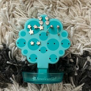 American Girl Earring Stand with Earrings